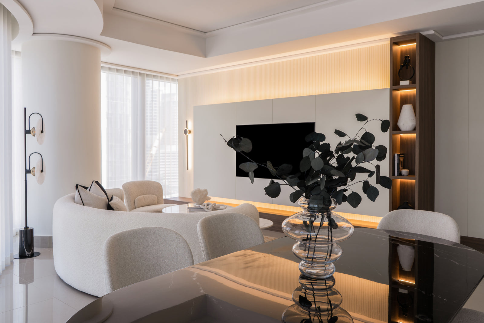 Apartment interior project by Octo Interiors in Dubai Marina